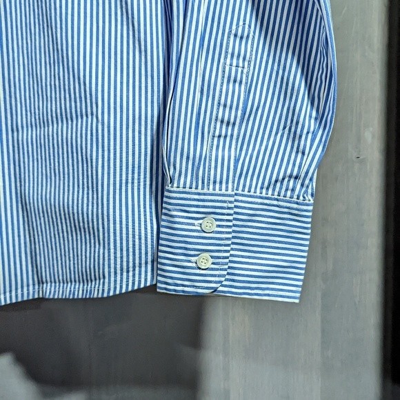 J. Crew Haberdashery Button Down Long Sleeve Dress Shirt Women's Size Medium - Picture 3 of 6